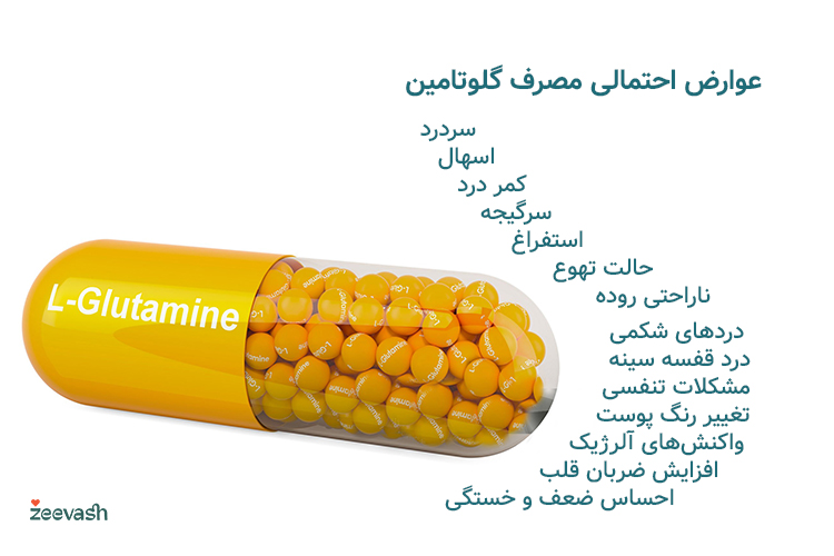 عوارض احتمالی مصرف گلوتامین